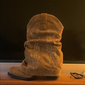 NOBO Tan Heeled Boots